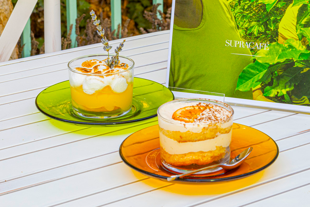 Pastel de naranja, uno de los postres que ofrece el Restaurante Laurea de Pastrana